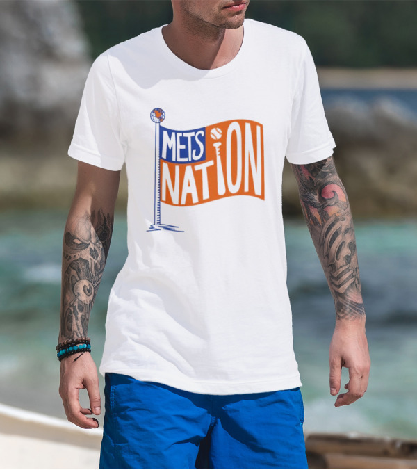 Mets Nation Flag New York Mets Baseball Team T-Shirt