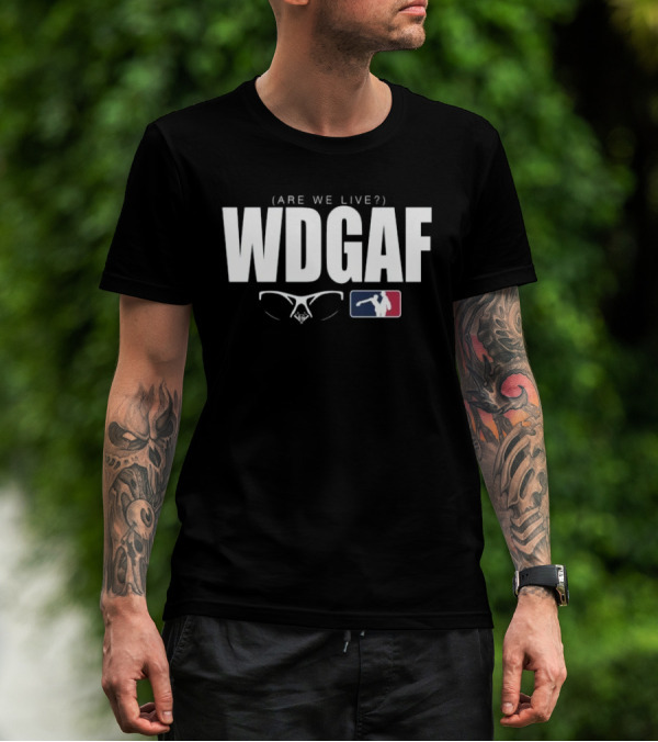 WDGAF Are We Live Los Angeles Dodgers Midstream MLB T-Shirt