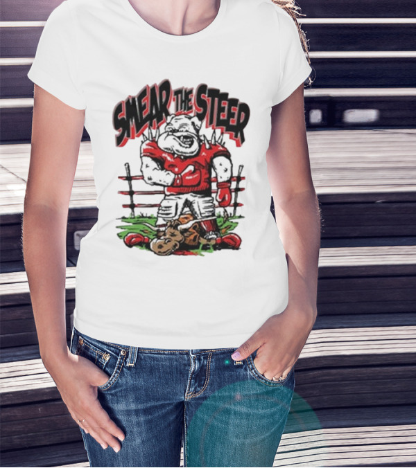 Georgia Bulldog Smear The Steer T-Shirt