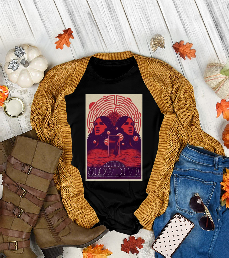 Levitation Austin November 3 2024 SlowDive Drop Nineteens Ringo Deathstarr Glaive Ariel SLO Cell T-Shirt