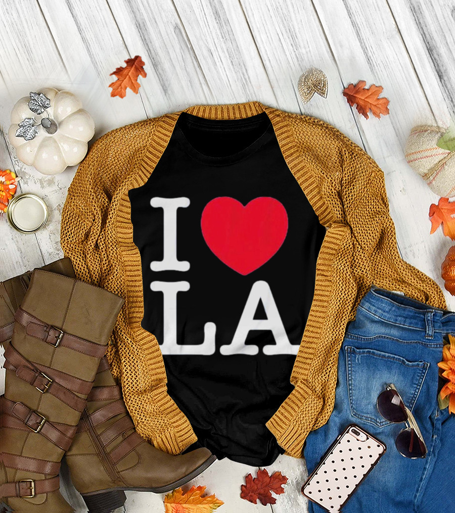 I Love LA Baseball Los Angeles Dodgers T-Shirt