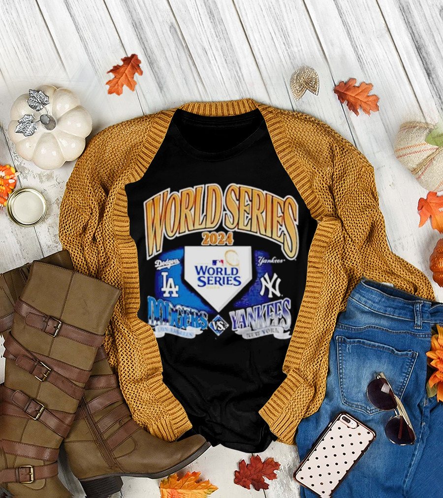 World Series 2024 Dodgers Los Angeles vs Yankees New York T-Shirt