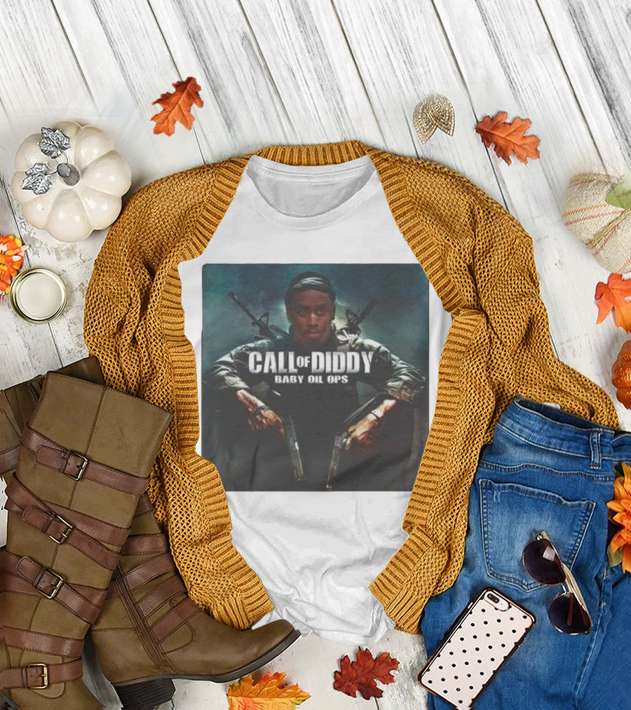 Call of Diddy Baby Oil Ops Parody Game Soldier Image T-Shirt