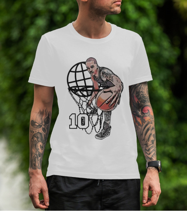 Jeremy Sochan San Antonio Spurs Basketball Geobasket Number 10 T-Shirt