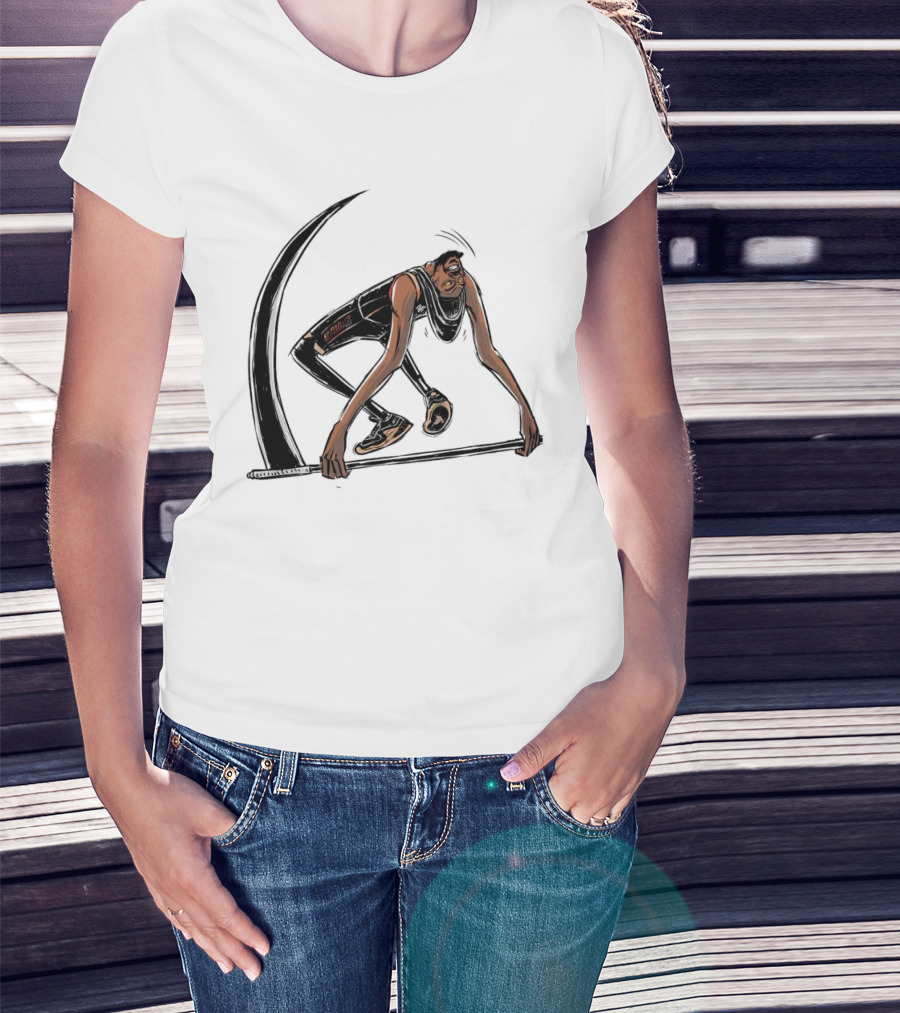 Kevin Durant Phoenix Suns Slim Reaper Cartoon Basketball Star T-Shirt