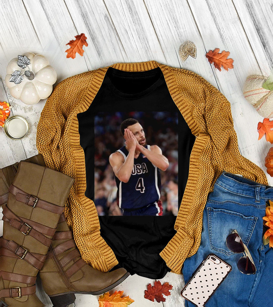 USA Basketball Stephen Curry Night Night Paris T-Shirt