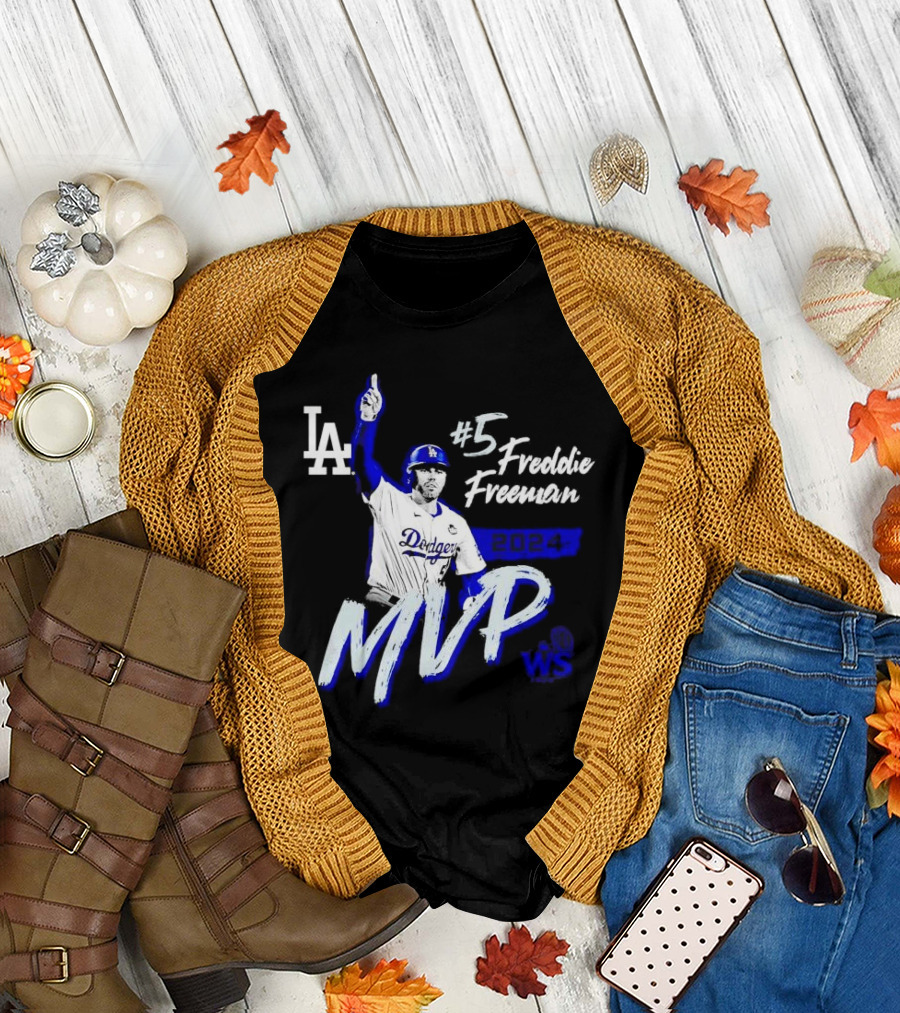 LA Dodgers #5 Freddie Freeman 2024 WS MVP T-Shirt