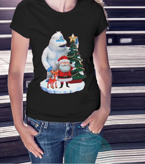 Bumble Rudolph Santa Christmas Tree Exclusive Rudolph The Red Nosed Reindeer T-Shirt