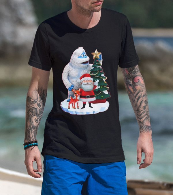Bumble Rudolph Santa Christmas Tree Exclusive Rudolph The Red Nosed Reindeer T-Shirt