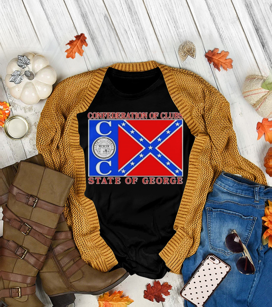 Confederation Of Clubs State Of George Flag With Seal T-Shirt