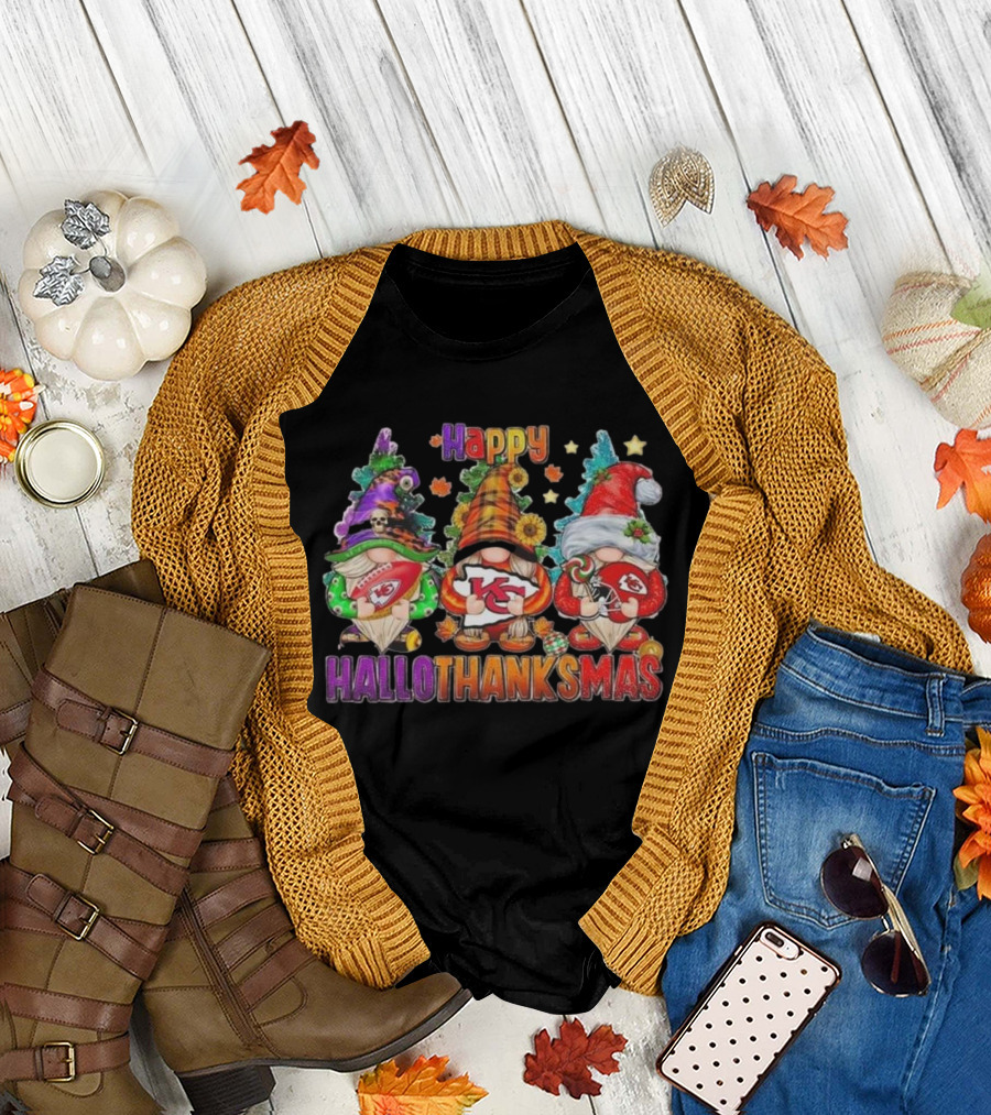 Happy HalloThanksMas Kansas City Chiefs T-Shirt