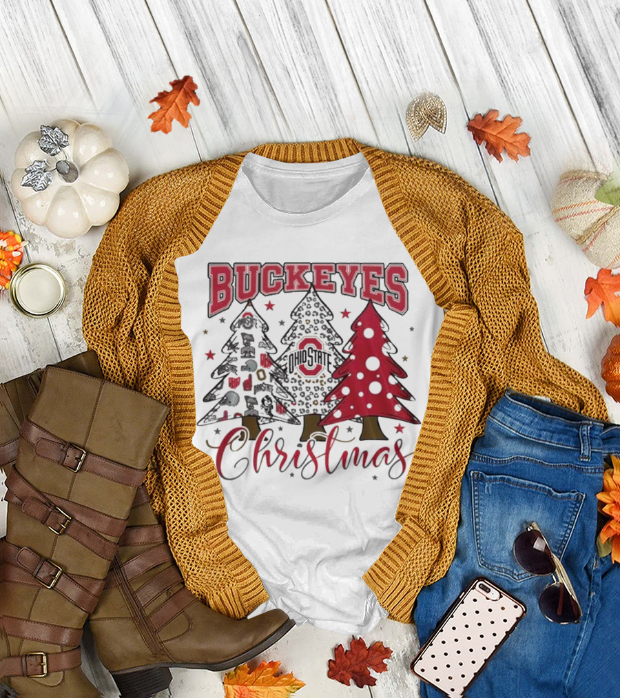 Buckeyes Ohio State Christmas 2024 Spirit Go Buckeyes T-Shirt