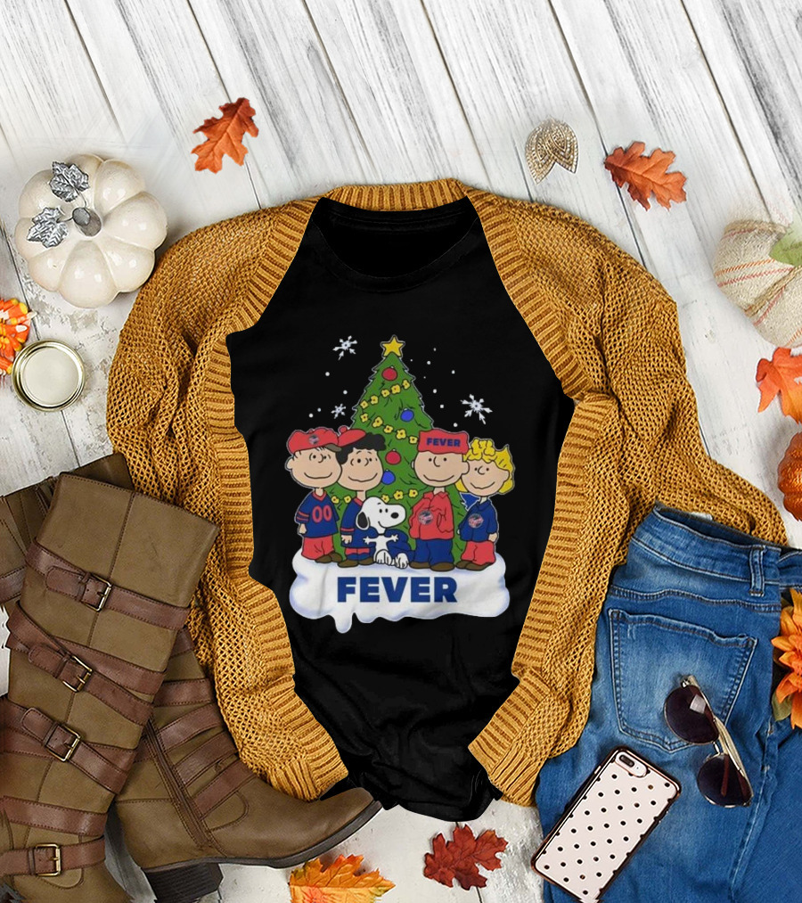 Snoopy and Friends Fever Christmas Tree Celebration T-Shirt