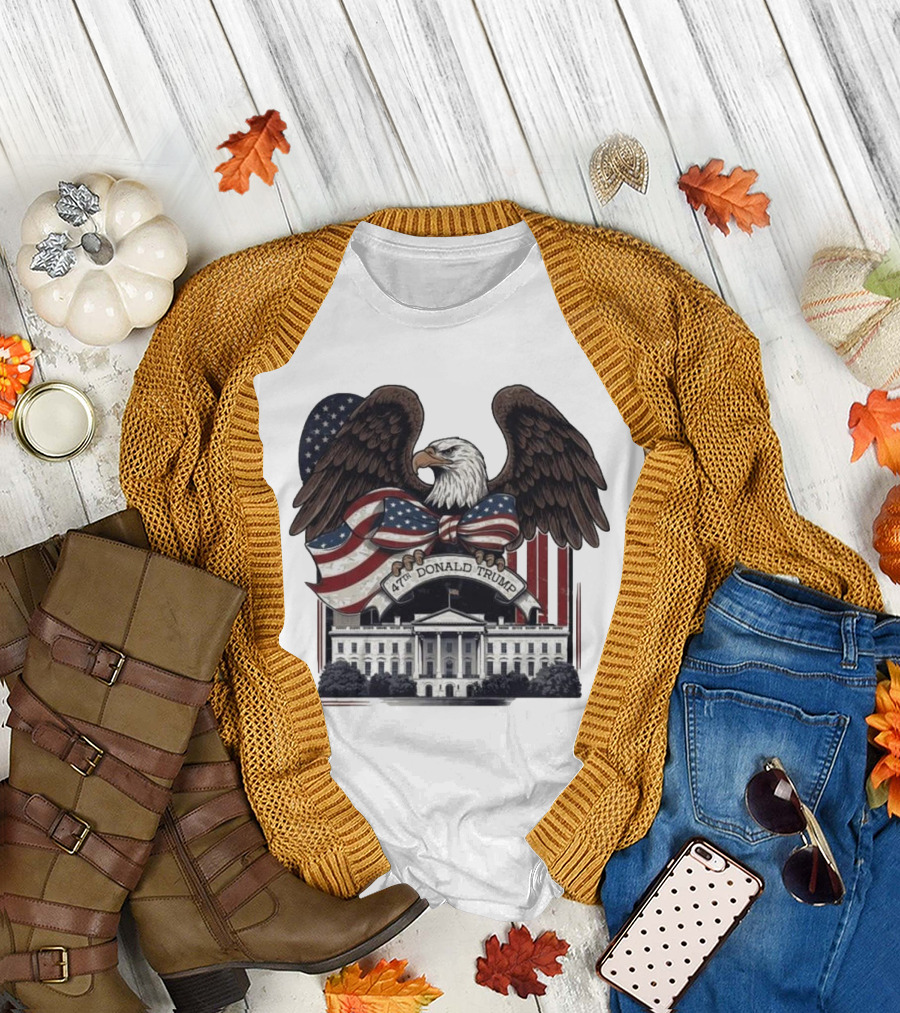 47th Donald Trump Inauguration 2024 Republican Eagle White House T-Shirt