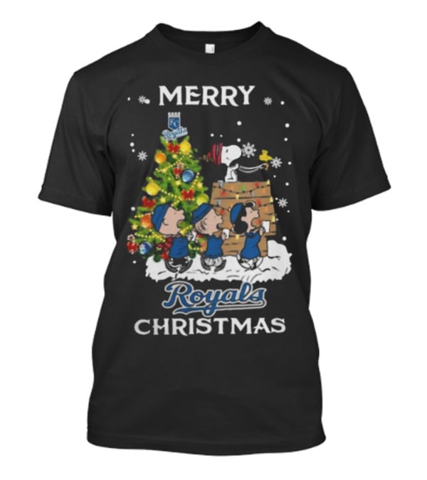 Merry Christmas Kansas City Royals Snoopy And Friends T-Shirt