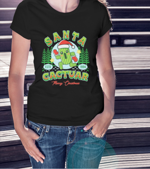 Santa Cactuar Merry Christmas ESTD 1994 T-Shirt