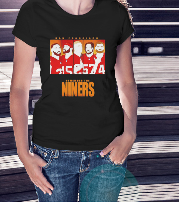 San Francisco 49ers Remember The Niners Players Red Jerseys T-Shirt