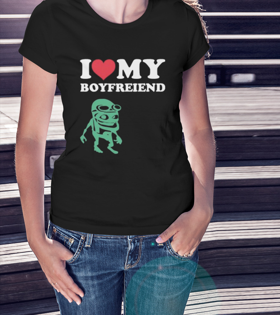 I Love My Boyfriend Crazy Frog Joey Valence T-Shirt