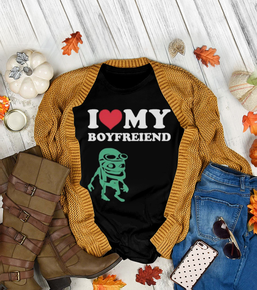 I Love My Boyfriend Crazy Frog Joey Valence T-Shirt