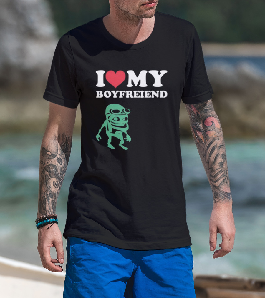 I Love My Boyfriend Crazy Frog Joey Valence T-Shirt