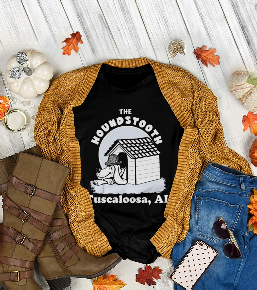 The Houndstooth Hound Doghouse Tuscaloosa AL T-Shirt