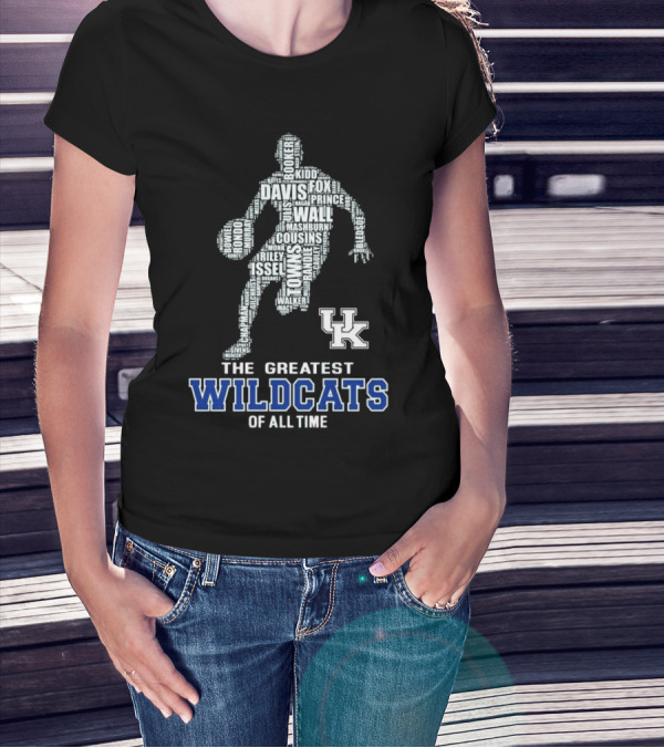 The Greatest Wildcats Of All Time UK Basketball Legends Davis Wall Cousins T-Shirt