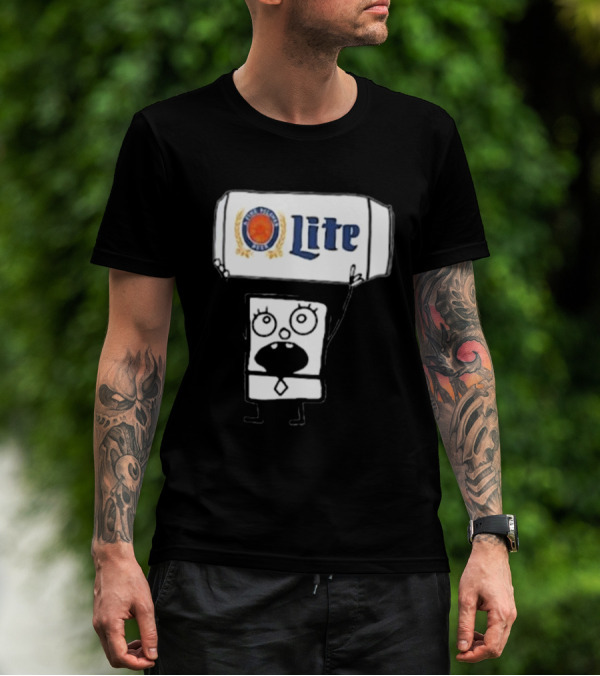 Doodlebob Miller Lite Beer T-Shirt