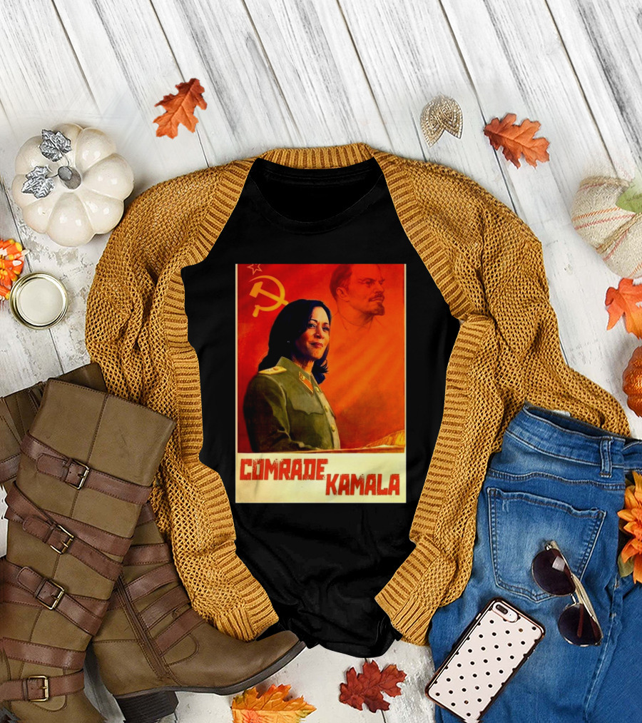 Comrade Kamala Harris Soviet-Style Propaganda T-Shirt