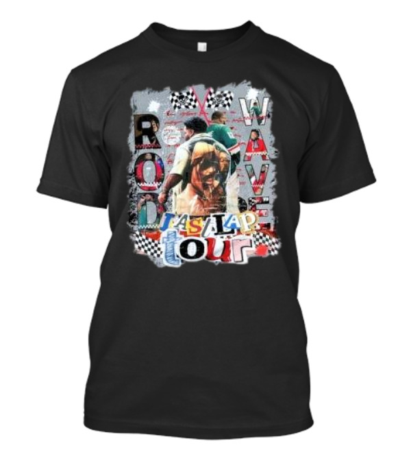 Rod Wave Heart On Ice The Last Lap Tour Checkerboard T-Shirt