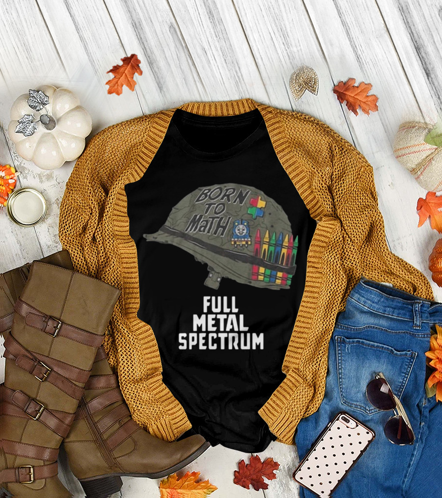 Born to Math Full Metal Spectrum Helmet Unsubscribe Podcast T-Shirt