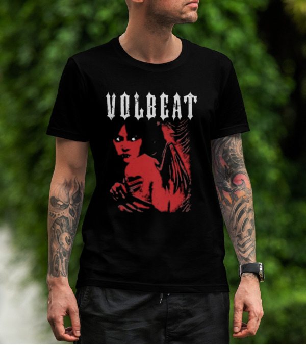 Volbeat Heaven Nor Hell Red Angel T-Shirt