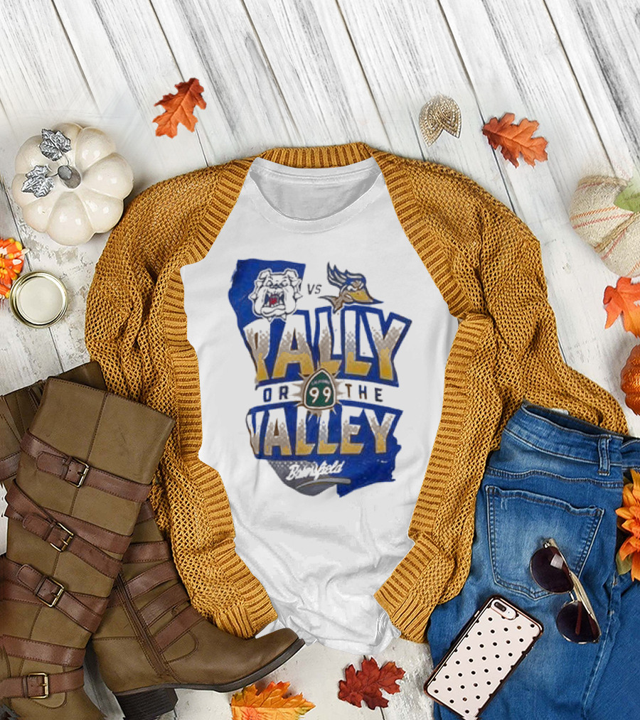 Rally for the Valley Georgia Bulldogs Vs Los Angeles Chargers Bakersfield T-Shirt