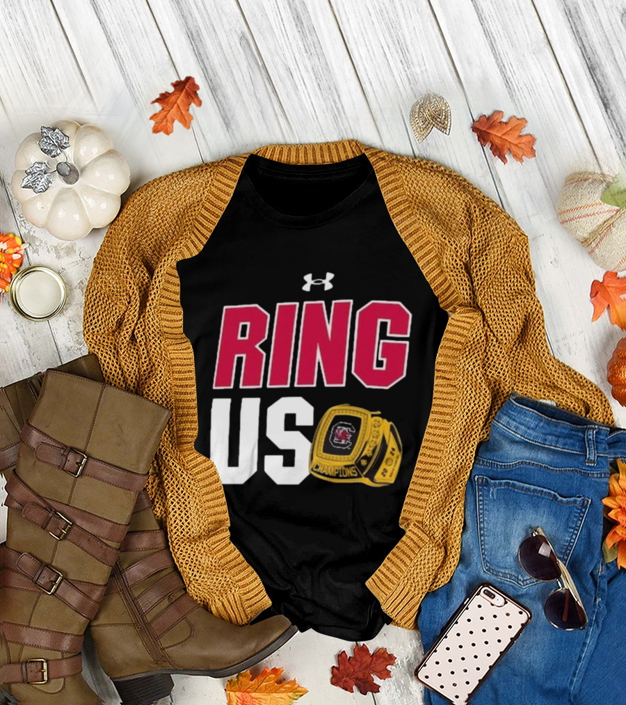 Under Armour Carolina Gamecocks NCAA Women's Basketball Champions Ring Us T-Shirt