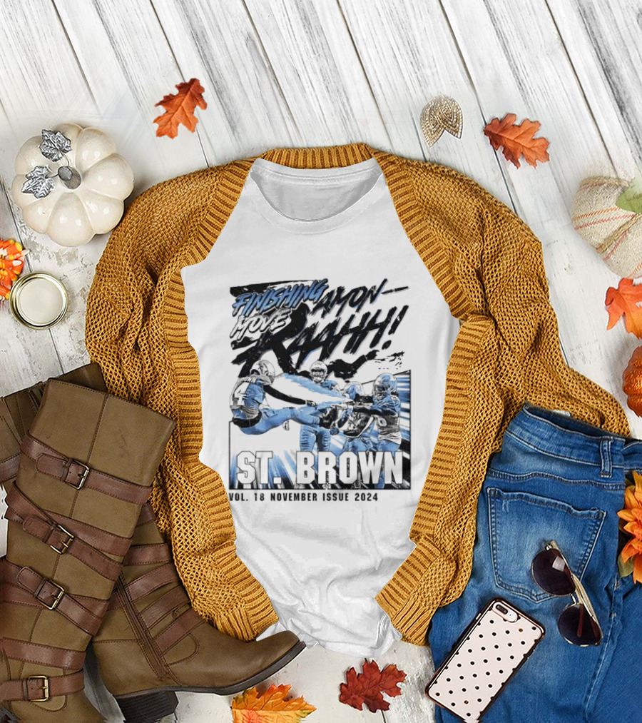 FINISHING MOVE AMON-R-AAHHH ST. BROWN VOL. 18 NOVEMBER ISSUE T-Shirt