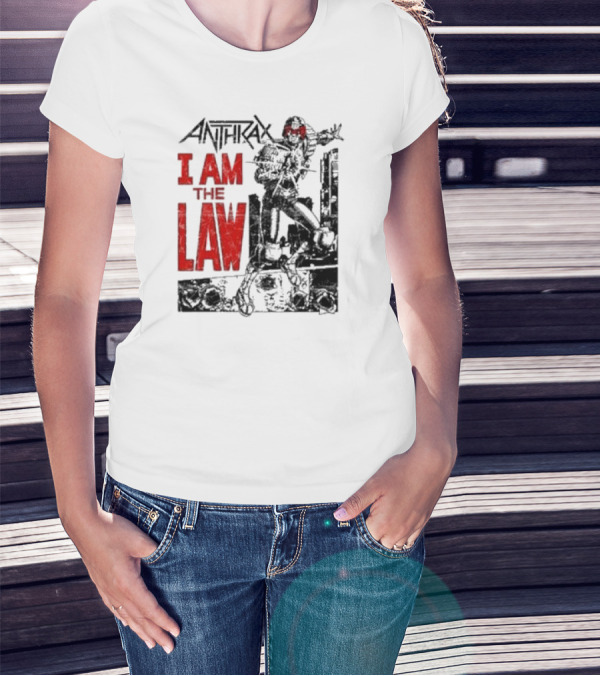 Anthrax I Am The Law Comic Judge Dredd T-Shirt