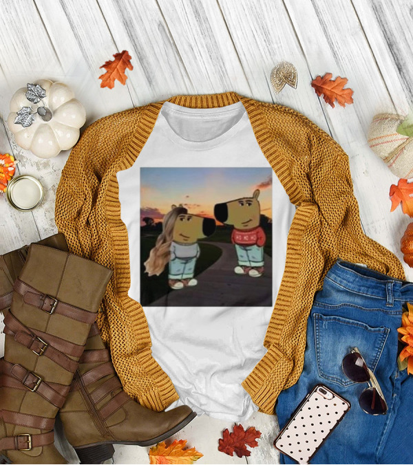 Chill Guy Ho Ho Ho And Chill Girl At Sunset Funny T-Shirt