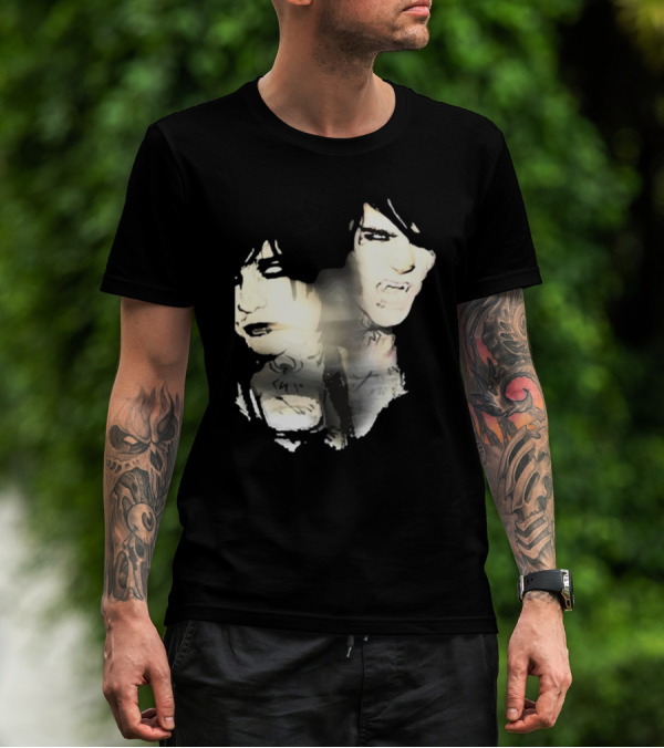 Johnnieguilbert Transformation Dual Expression Emo Vampire Aesthetic T-Shirt