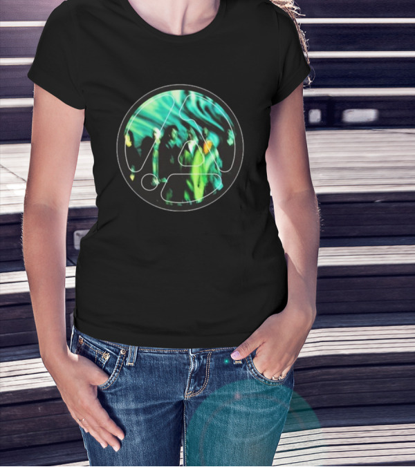 Linkin Park From Zero Framed Green Abstract Circle T-Shirt