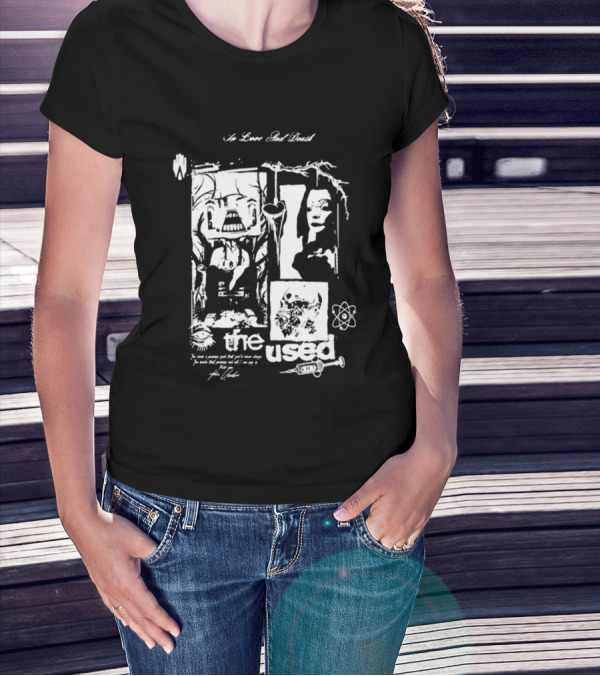 The Used No Love Lost Skull Collage T-Shirt