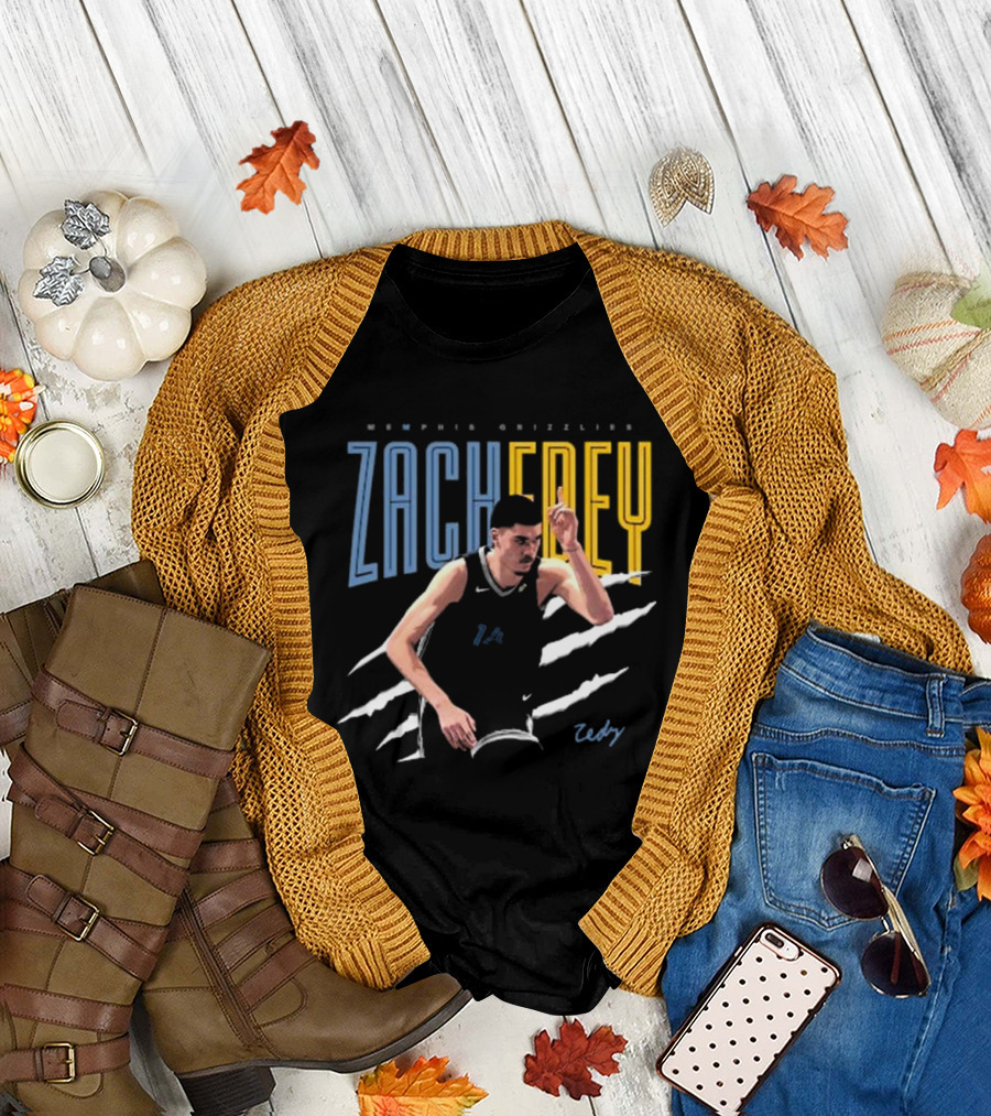 Memphis Grizzlies Zach Edey 2024 Signature T-Shirt