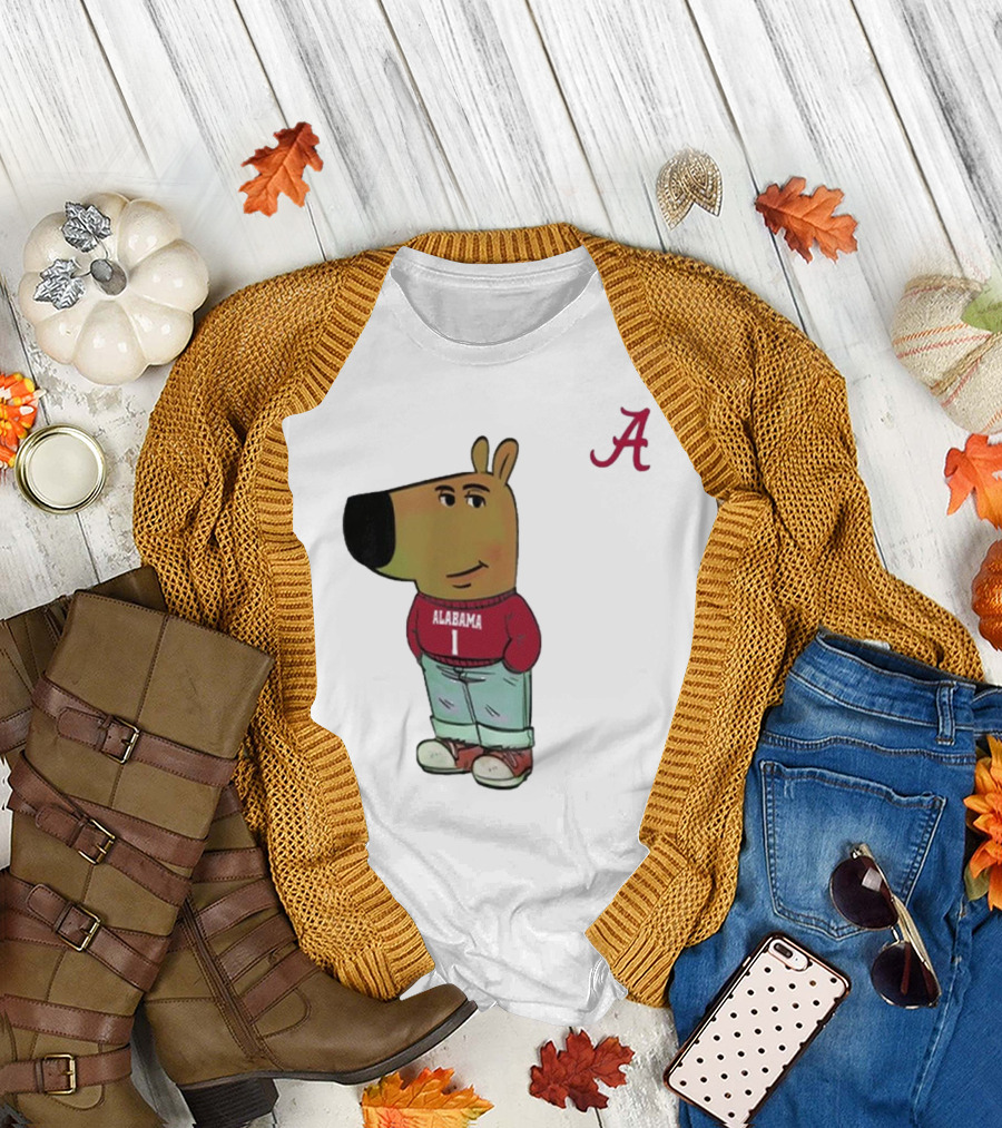 Alabama Crimson Tide Chill Cartoon Character T-Shirt
