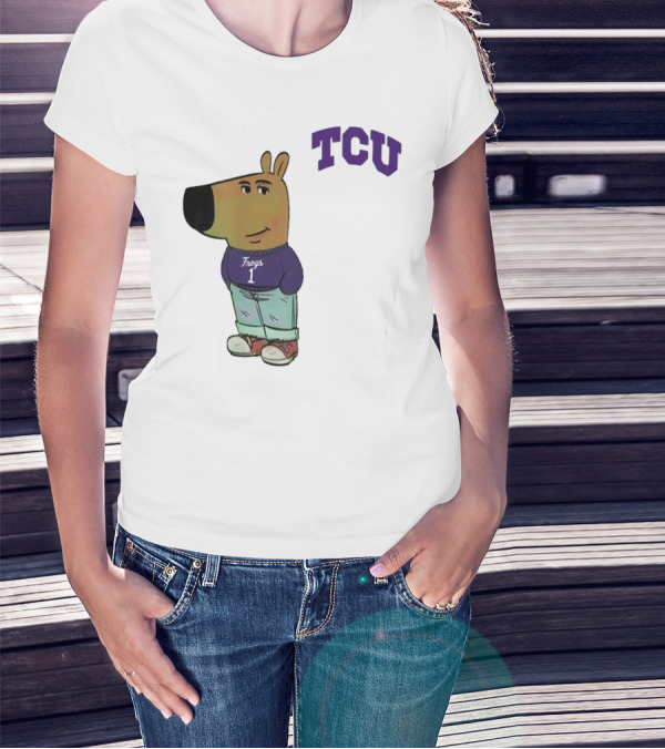TCU Horned Frogs Chill Guy Cartoon Character In Frogs Jersey T-Shirt