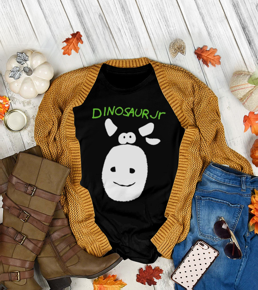 Dinosaur Jr. Cow Gorilla 2024 Smiling Face T-Shirt
