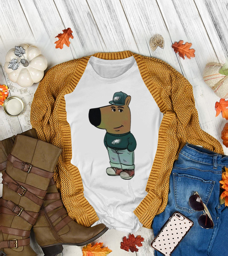 I Am Just a Chill Guy Philadelphia Eagles Character in Hat T-Shirt