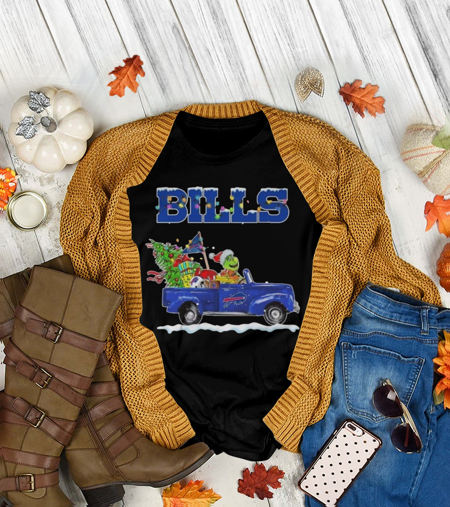 Buffalo Bills The Grinch Christmas 2024 Car Ride T-Shirt