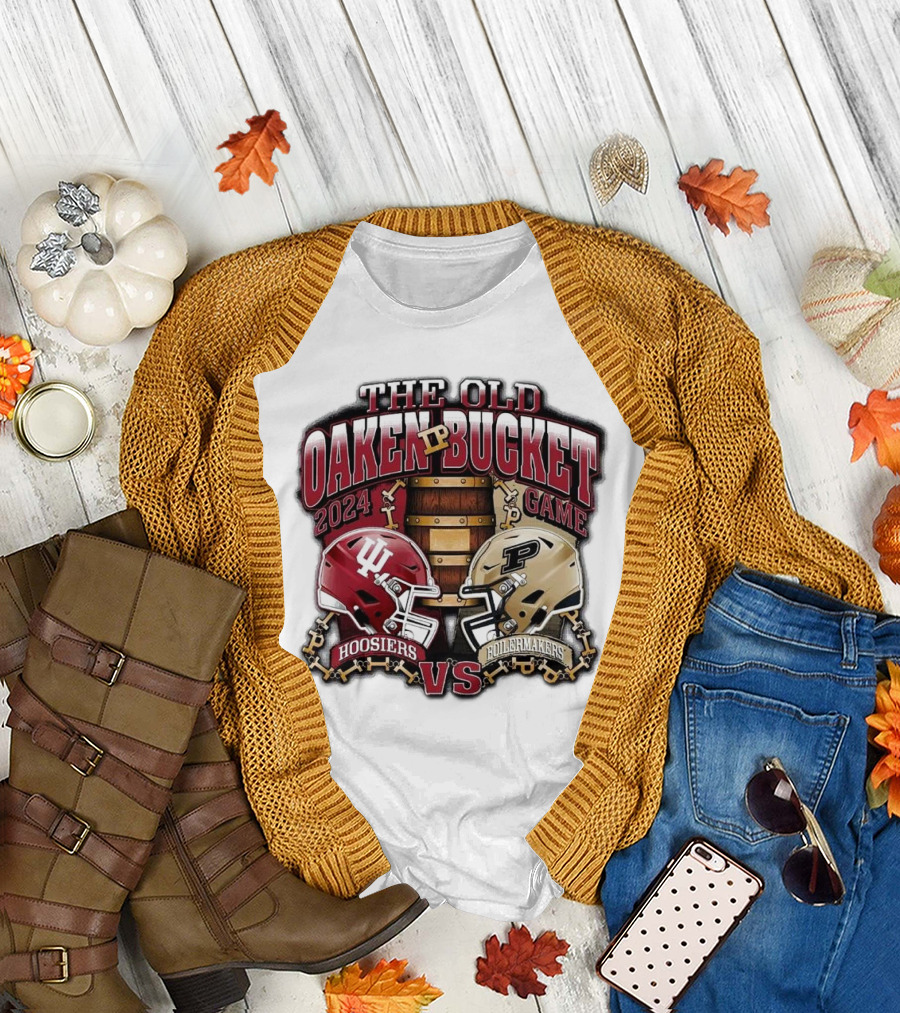 The Old Oaken Bucket 2024 Hoosiers Vs Boilermakers Game T-Shirt