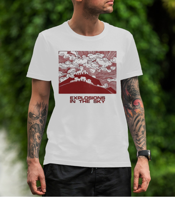 Explosions In The Sky End Natural Cloud Mountain Landscape T-Shirt