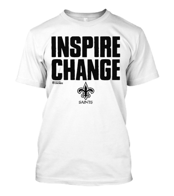 New Orleans Saints Inspire Change 2024 Saints Fleur-de-Lis T-Shirt