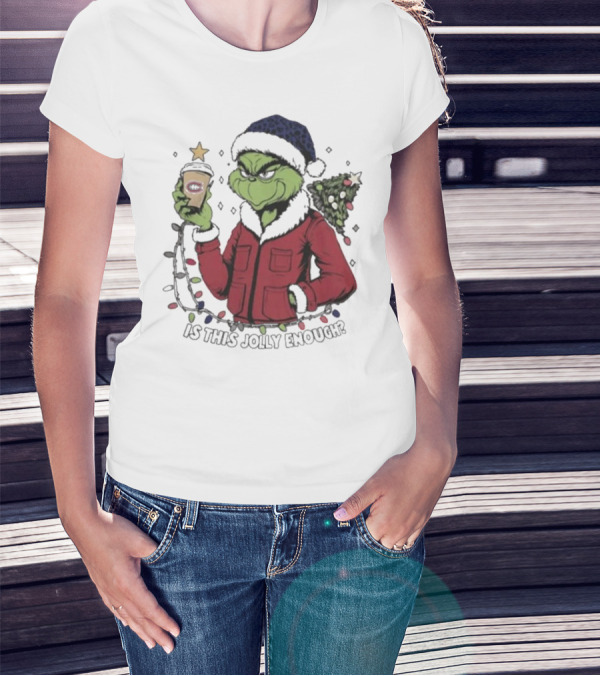 Montreal Canadiens Grinch Santa Is This Jolly Enough Merry Christmas T-Shirt