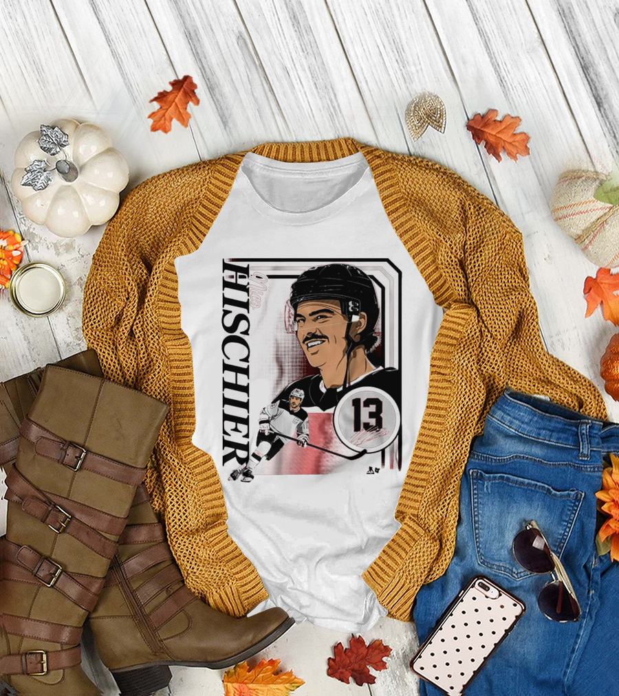 Nico Hischier Collage Frame Number 13 Hockey T-Shirt